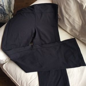 Black wide leg at bottom yoga pant